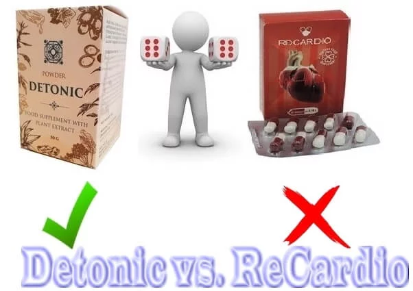 Сравнение препарата Detonic с капсулами Recardio